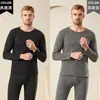 Traje de ropa interior térmica para hombre, engrosado, forrado de polar, Dejia, a prueba de frío, camiseta interior para ancianos, ropa de otoño, pantalones largos, invierno