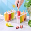 Molde para helado 4 con molde antiguo para paletas con tapa, molde para sorbete de helado casero, lindo para niños