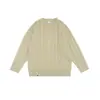 Ropa Vintage 25 Otoño/Invierno Nuevo Retro Japonés Color Sólido Tejido Retorcido Cuello Redondo Holgado Jersey de Punto para Pareja