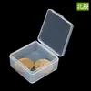 Caja Universal Engrosada para Tapones de Oído con Tapa Caja Pequeña Caja de Embalaje Plástico Mini Transparente Caja de Almacenamiento Caja Cuadrada A38
