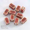 Chaveiro de Contas Soltas Coluna Quadrada Cerâmica Vintage Materiais DIY para Roupas Contas Acessórios para Joias Feitas à Mão Contas Quadradas