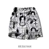 Shorts de Verão para Meninos da Série One Piece Calças de Basquete Calça Pijama Casal Mesmo Estilo Roupas de Banho Secagem Rápida Calças Casuais de Praia