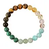 Pulseras de Piedra Natural con Cuentas para Comercio Exterior Europeo y Americano, Nuevo Estilo de Moda, Pulseras Personalizadas y Elegantes con Diseño de Cordón Elástico, Regalos para Hombres y Mujeres
