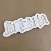 Palabras de Bendición Fortuna Fortuna Fortuna Tarjeta para Insertar en Pastel Horneado Molde Casero DIY Pastel de Fundación de Chocolate Molde de Silicona