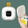 Lanyard Moderno Simples Portátil Anti-Perda Mini Compartimento Tampa Flip-Top Caixa de Armazenamento Selada