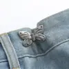 Artefacto de cintura de mariposa, cintura de jeans extraíble, cambio grande, hebilla de par fija pequeña, cintura retráctil, hebilla ajustable