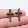 13X27mm 1.1g Liga Multicor Acessórios para Joias Pingente Cruzado Popular Europeu e Americano Retro DIY