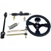 Acessórios para Karting de Motocicleta Elétrica de Quatro Rodas DIY 32-42CM Caixa de Direção Coluna de Direção Volante Barra de Direção Junta Esférica