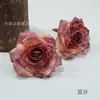 Canto Retrô Flor de Rosa Rosa Artificial Rosa Queimada Rosa de Canto Decoração Floral de Casamento Broche Arranjo de Flores para Saia Material de Flores DIY