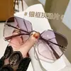 K-Style Bi Gafas de Sol de Montura Grande para Mujer Gafas de Sol Estilo Ins Harajuku Retro Anti-UV Transmisión en Vivo Fábrica Venta al por Mayor Dropshipping