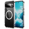 Funda de teléfono Amazon Google, funda transparente de PC, anti-amarilleo, anti-caídas, con botones metálicos, adecuada para funda de teléfono Pixel 11