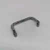 LS503-100 puxador de ferro cromado, puxador dobrável em forma de U, puxador de porta de armário