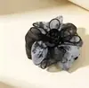 Pinza para el pelo de gasa con degradado de tinta retro, pinza de garra mini elegante, accesorio para el pelo para mujer, pinza para el pelo de alta calidad, accesorios para el pelo