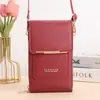 Venta Directa de Fábrica de Bolsas Nuevas para Teléfono Móvil con Pantalla Táctil, Bolsos Pequeños Cruzados Modernos y Sencillos, Bolsos para Teléfono Móvil de Mujer, Carteras para Monedas, Estilo Vertical