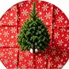 Nova saia de árvore de Natal para decoração de feriado transfronteiriça, decoração redonda para base de árvore, circunferência da saia da árvore, saia de árvore de Natal 120 cm