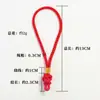 Cuerda con asa de nudo de botón de 13 cm, cordón, nudo chino, Hanfu, bolsa de sachet semiacabada para manualidades, cuerda para la muñeca, cuerda trenzada
