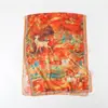 Pañuelo de Seda Grande Largo Estampado de Camello del Desierto Flor Cortada Primavera y Verano Chal de Viaje de Alta Gama Protección Solar Pañuelo para Mujer Pañuelo para la Cabeza