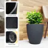 Maceta Redonda de 10 Pulgadas para Piso Maceta Alta Maceta Grande para Árboles Maceta de Decoración Interior Maceta para Plantar