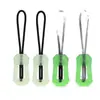 Novo Puxador de Zíper Autoluminescente Transfronteiriço, Cordão de Zíper Fluorescente, Puxador de Zíper Luminoso, Puxador de Zíper que Brilha no Escuro, Fivela de Zíper Armazenadora de Luz