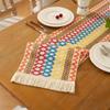 Suministro Transfronterizo de Mesa de Comedor de Estilo Nórdico Simple con Combinación de Colores, Mantel Largo con Borlas, Mesa de Centro, Aparador Lateral, Cubre Toalla Decorativo, Fabricante Mayorista