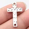 31x18mm 1.9g Prata Antiga DIY Liga de Zinco Pingente Padrão Martelo Cruzado Conector