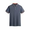 Camiseta POLO Personalizada de Cor Sólida Nova de Manga Curta Lops Roupas de Trabalho Estampa LOGO Verão Camiseta Roupas de Trabalho Roupas de Grupo