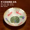 Bandeja de ofrendas de pavo real pintada a mano de una aldea de Xizang, bandeja de ofrendas para el Dios de la Riqueza y Guanyin, decoración de bandeja de ofrendas de frutas para uso en interiores en el hogar