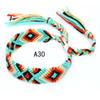 Pulseras Tejidas de Venta Caliente Europeas y Americanas, Pulseras de Amistad Arcoíris Hechas a Mano Estilo Étnico Nepalí, Joyería al por Mayor