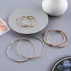 Pendientes Europeos y Americanos Pendientes Geométricos de Círculo Grande Pendientes Transversales de Temperamento Pendientes Europeos y Americanos Exagerados Pendientes de Apertura