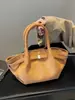 Bolso de Mano Vintage tipo Dumpling de Ante Mate para Mujer Otoño/Invierno 2024 Bolso de Mano de Alta Gama Gran Capacidad Bolso de Hombro Cruzado Tote