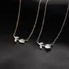 Collar de Tulipán para Mujer, Cadena para Clavícula Ins, Collar de Lujo Ligero de Nicho de Gama Alta, Moderno y Súper de Hada