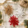 Nuevos adornos de copo de nieve navideño 3D transfronterizos, decoraciones para ventanas navideñas y árboles de centros comerciales, adornos colgantes de copo de nieve