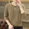 Sudadera de comercio exterior para hombre otoño e invierno 2026, sudadera informal versátil y moderna con estampado y cuello redondo de manga larga para hombre