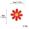 Patch Bordado Computadorizado de Folha de Bordo e Pequena Flor Combinado para Roupas, Bolsas, Sapatos, Chapéus, Moletons, Patches Artesanais DIY