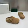 Chinelos Fechados de Solado Grosso para Mulheres, Lançamento Primavera 2026 Versátil Bico Redondo Aumentador de Altura Moderno Tendência Slip-On Casuais Fechados