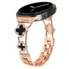 Adequado para Pulseira de Smartwatch Samsung Watch8/9 Trevo de Quatro Folhas Duplo Estilo Pequeno Fragrante de Metal Estilo Ins