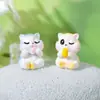 Micro Paisaje de Musgo Creativo Lindo Ardilla Traviesa Accesorios de Decoración DIY Mini Coche Escritorio Dibujos Animados Adornos