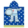 Poncho de Toalla de Baño para Niños, Bata de Baño Portátil para Bebé, Absorbente de Agua, Secado Rápido, con Capucha, para Nadar, Aguas Termales, Poncho de Toalla Grande para Envolver
