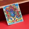 Dzambala Negro pintado tibetano pintura Thangka pintada a mano lienzo central impresión microchorro Thangka cultural y creativo Zakiralam al por mayor