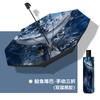 Sombrilla Solar Protección UV Doble Capa Plata Titanio Sombrilla Parasol Protección Solar Extra Fuerte Plegable para Mujer para Lluvia o Sol Doble Uso upf50+