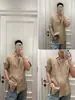 Camisa Blanca de Lino para Hombre de 5 Colores, Material 100% Lino, Cuello de Solapa, Estilo Old Money, Corte Relajado, Camisa Holgada