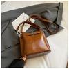 Bolsas Outono Femininas 2025 Bolsa Kelly Couro de Vaca Fosco Fecho Bolsa de Ombro para Ir ao Trabalho Couro Genuíno de Mão Transversal Bolsa Feminina