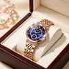 Relojes de Mujer Personalizados Transfronterizos Baopalei, Relojes de Cuarzo Impermeables de Lujo de Gama Alta de Nicho, Suministro en Vivo de Comercio Exterior