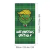 Amazon Transfronterizo Cubierta de Puerta Navideña Merrychristmas Elementos de Grinch Bandera Colgante Cortina de Puerta