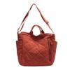 Bolsa Tote Acolchada Nueva Personalizada por el Fabricante, Bolso de Mano Acolchado de Algodón Moderno y a la Moda, Bolso Bandolera de un Solo Hombro, Bolsa de Compras