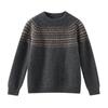 Camiseta Básica de Cuello Redondo para Otoño e Invierno Suéter de Punto Casual Nuevo Suéter de Lana Pura Suéter Jersey Mediano y Grande para Niños Suéter de Cachemira para Niños
