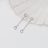 Accesorios para joyería hechos a mano DIY pendientes de 9 pines de doble cabeza material de borla pendientes varilla de conexión colgante venta al por mayor de fábrica mujeres