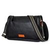 2023 nuevo bolso de hombro para hombre piel de vaca curtida vegetal color contrastante bolso mensajero bolso vintage para hombre bolso de moda venta al por mayor de fábrica