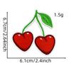 Fruta Fresa Cereza Venta al por Mayor Calcomanías de Tela Accesorios Decorativos Lindo Infantil Dibujos Animados Parche Bordado Joyería Parche Bordado Eléctrico