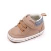 Zapatos deportivos informales con velcro para bebés de 0 a 1 años, con suela suave, de color liso, BNB3093